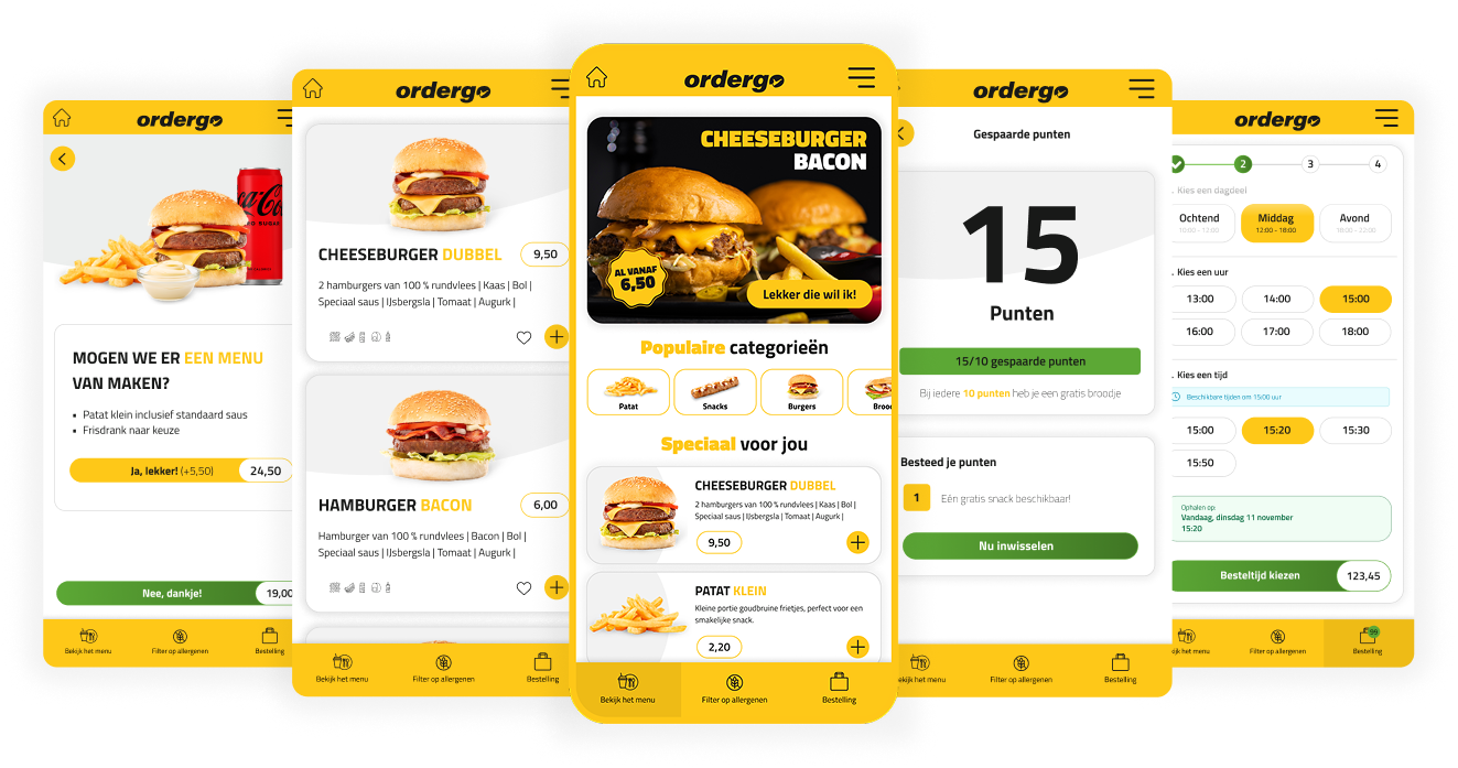Our web app allows customers to place an order easily and quickly.